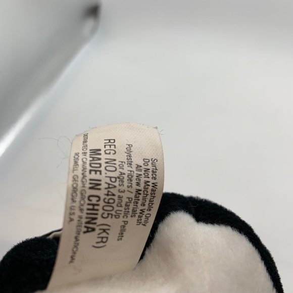 Vintage Coca-Cola Bottle Logo Print Outfit Penguin Small 6" Beanie Plush 1998 - Picture 11 of 12